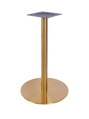 Zeus Small Round Table Base - Vintage Brass
