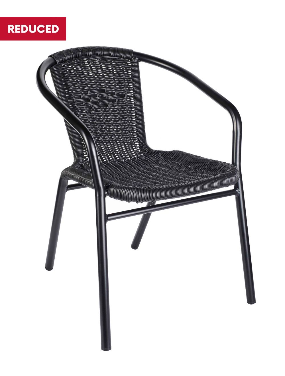 Black Wicker Armchair